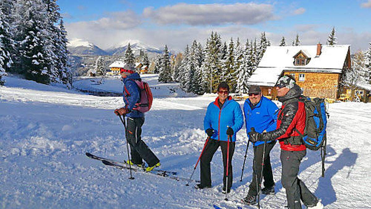 Bergwärts per pedes: Frauenalpe lockt Skitourengeher