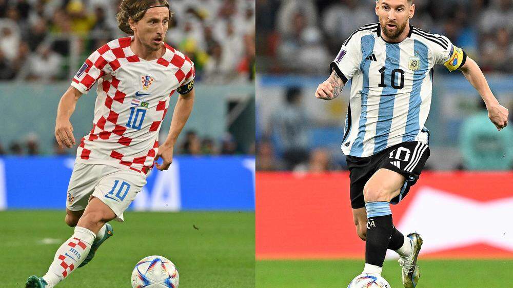 Luka Modric und Lionel Messi