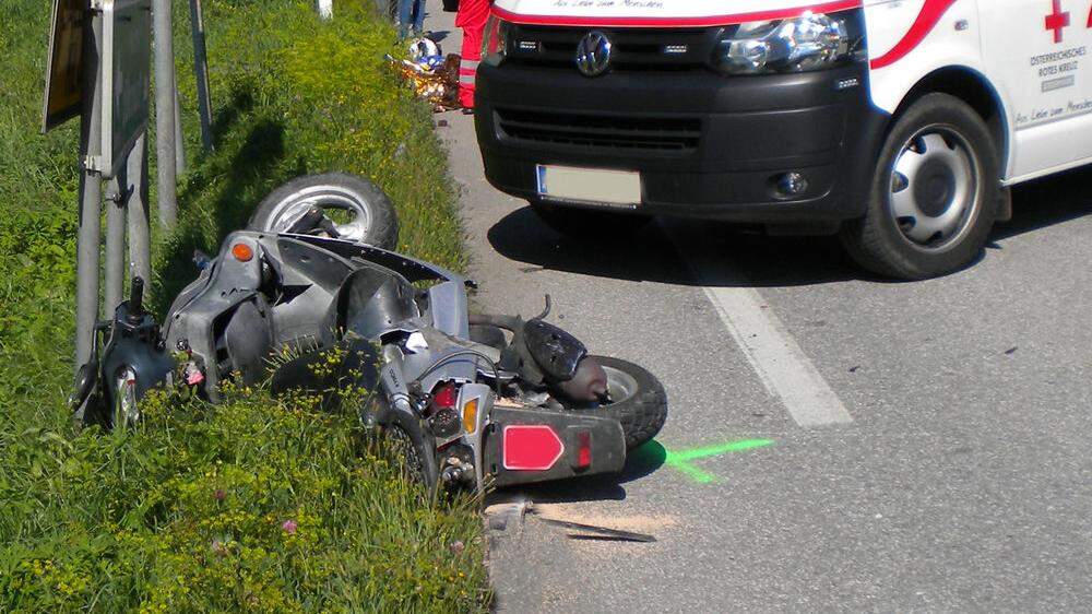 Mopedunfall im Bezirk Leibnitz