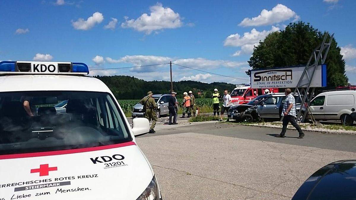 Die Unfallstelle in St. Martin im Sulmtal