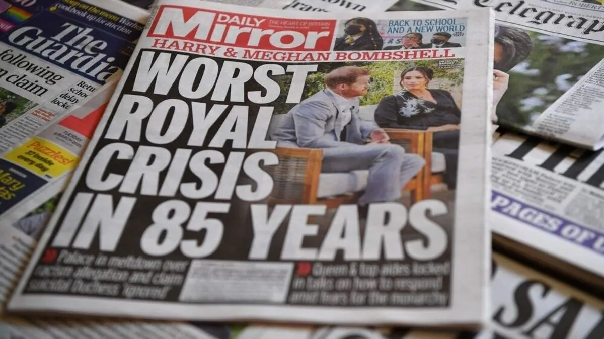 Die britische Presse in Aufruhr wegen des Interviews