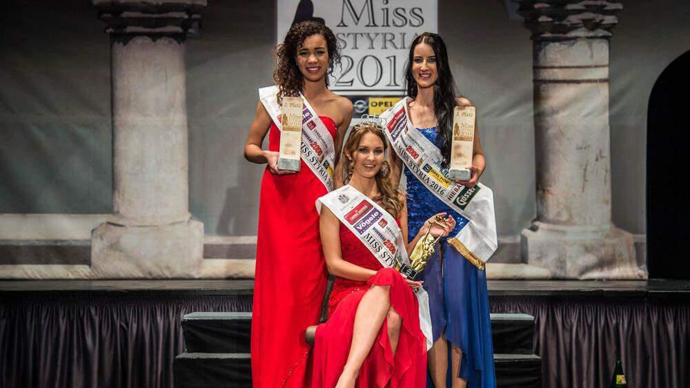 Miss Styria 2016: Allegra Bell (2.), Janine Goger und Merith Seibert (3.)