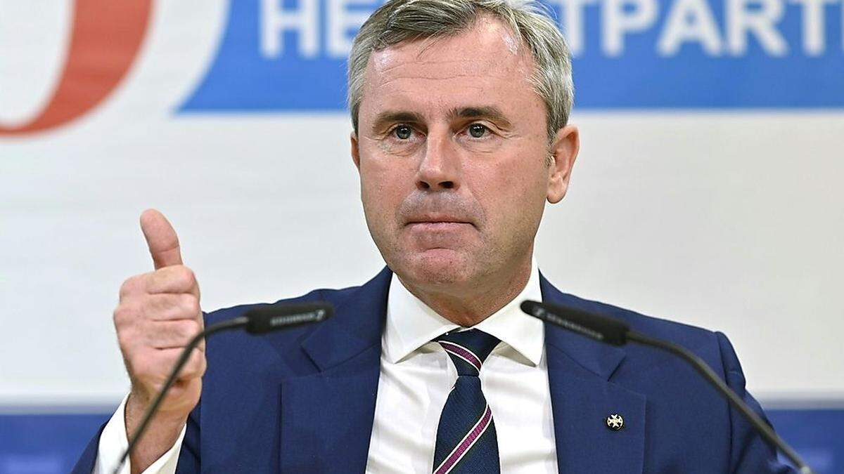 Weist den Vorwurf der Bestechlichkeit zurück: FPÖ-Chef Norbert Hofer