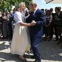 Karin Kneissl bei ihrem Tanz mit dem russischen Präsidenten