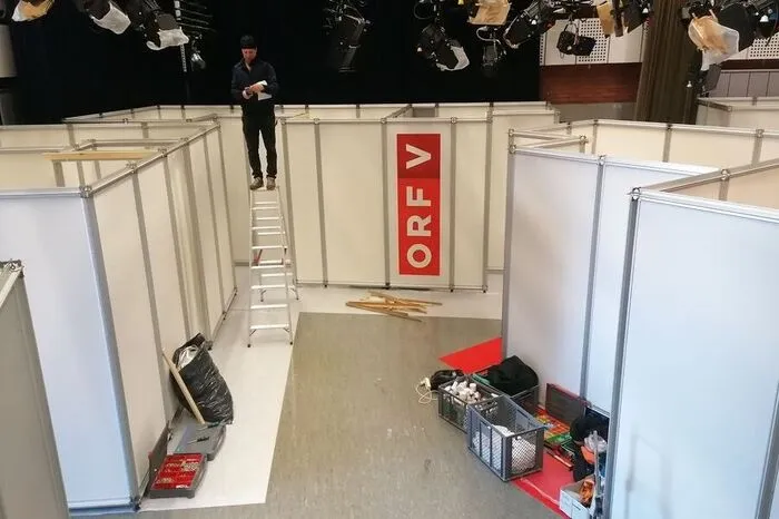 Der Isolationsbereich im ORF-Landesstudio Vorarlberg in Dornbirn.