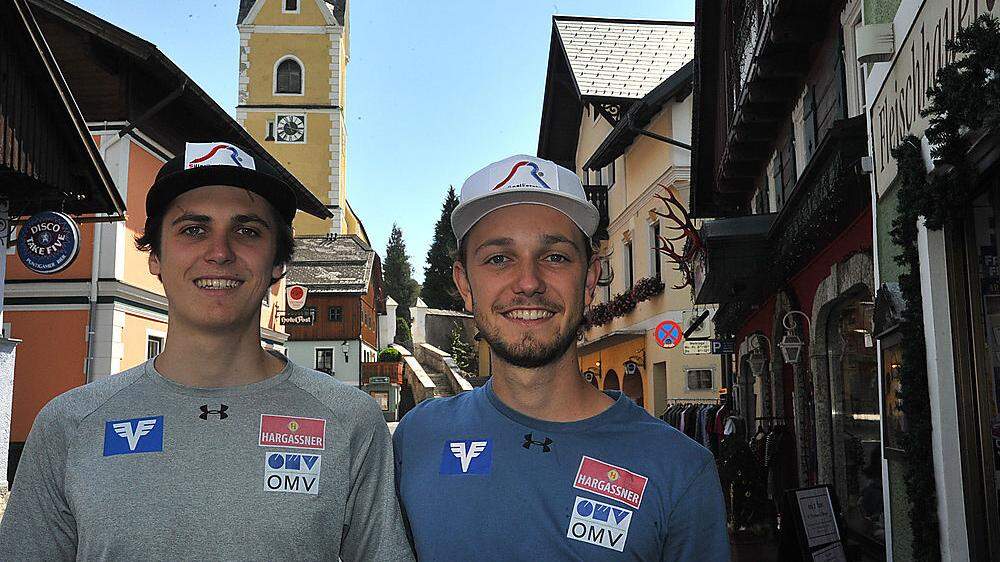 Haben ehrgeizige Ziele: Claudio (18) und Francisco Mörth (20) in ihrer Heimatgemeinde Bad Mitterndorf 