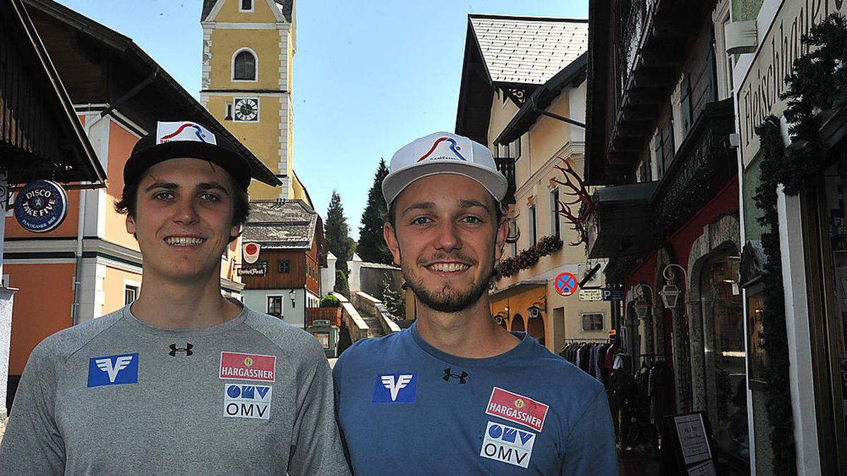 Haben ehrgeizige Ziele: Claudio (18) und Francisco Mörth (20) in ihrer Heimatgemeinde Bad Mitterndorf 