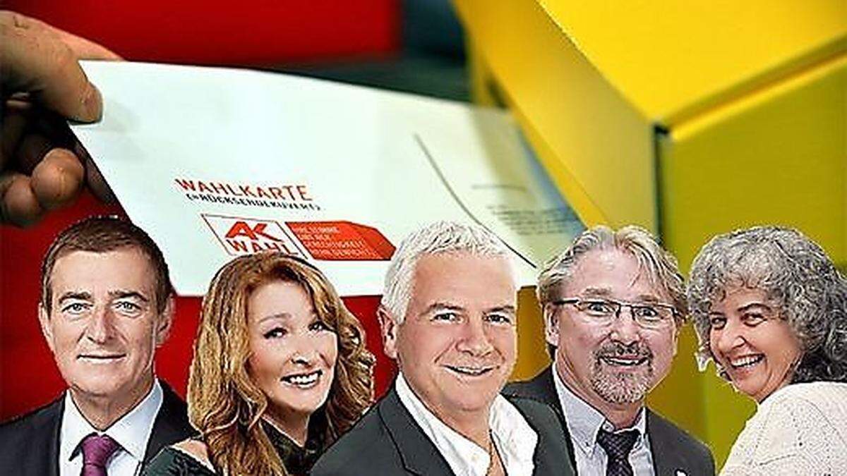 Die fünf Spitzenkandidaten (von links): Günther Goach, Birgit Niederl, Manfred Mischelin, Christian Struger und Cristina Tamas