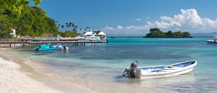 Die Bucht von Samaná lockt Touristen aus aller Welt an
