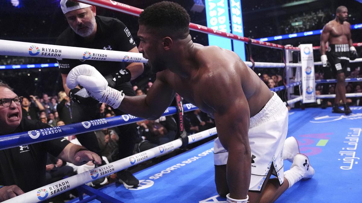 Anthony Joshua ging einige Male gegen Daniel Dubois zu Boden