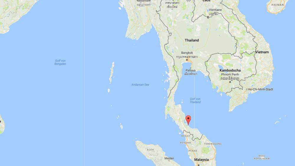 Das Unglück ereignete sich in der Nähe des Stützpunkts Hatyai in der Provinz Songkhla 