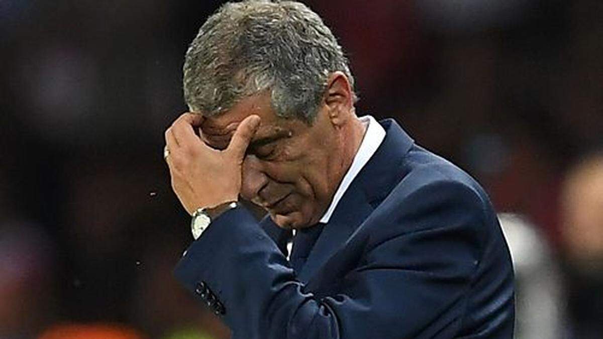 Ein frustrierter Fernando Santos