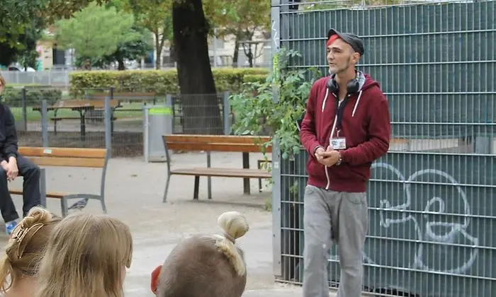 Martin bei einer seiner Touren durch sein ganz persönliches "Wiener Nimmerland"