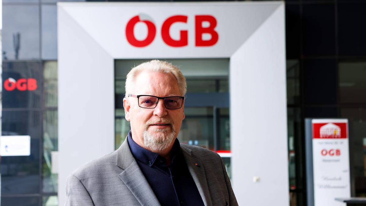 ÖGB-Chef Horst Schachner denkt schon wieder ans Übersiedeln der Zentrale der GewerkschafterIn wenigen Jahren könnte hier in Eggenberg auch der ÖGB ausziehen.