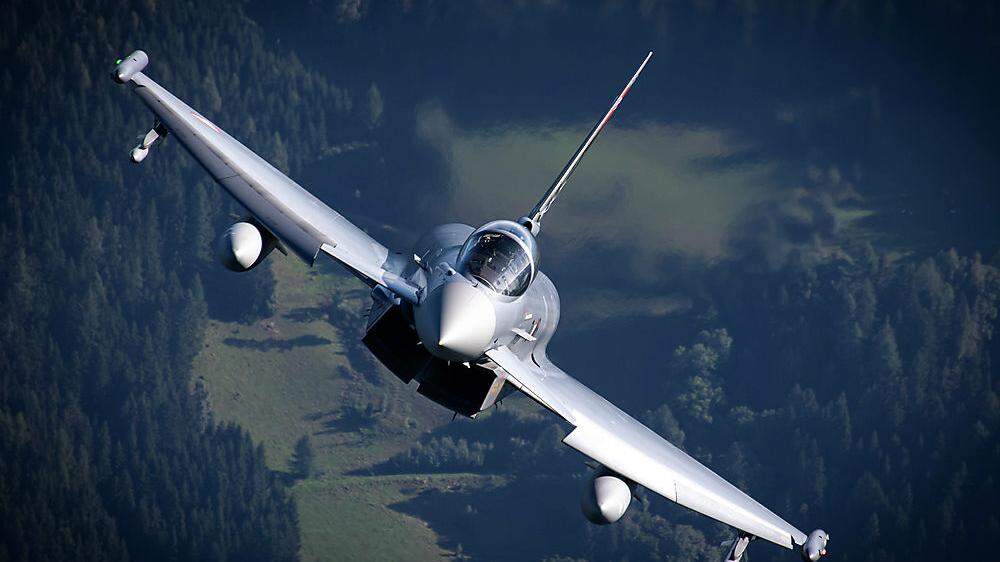 Zwei Eurofighter waren am Montag in Kärnten im Übungseinsatz