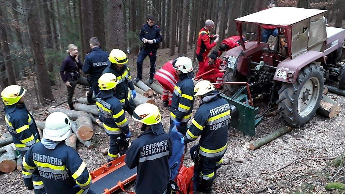 Unfall bei Holzarbeiten