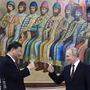 Xi teilte mit Putin nicht nur Lachs und Wachtelblinis