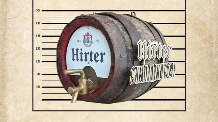 Mit diesem Bild machte Hirter Bier auf das verschwundene Fass auf Social Media aufmerksam