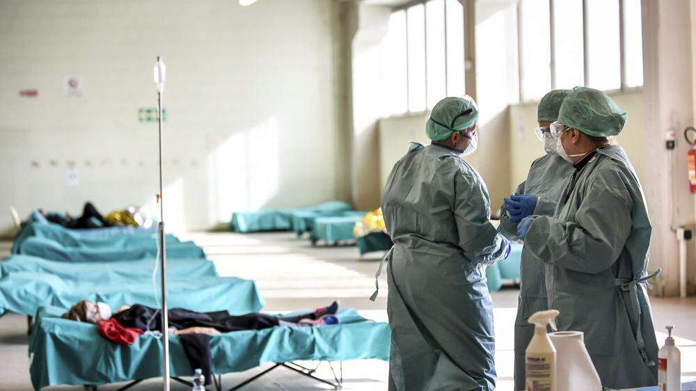 Momentaufnahme aus einem Spital in der lombardischen Stadt Brescia