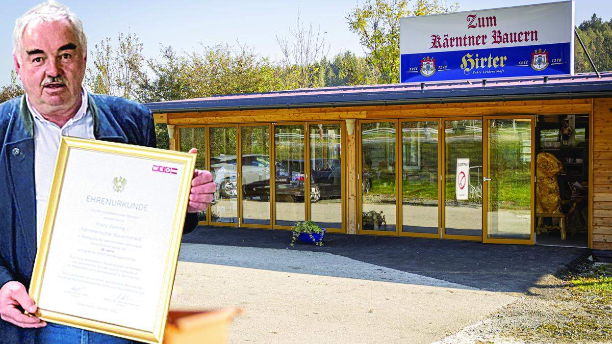 Franz Jamnig vom &quot;Kärntner Bauernimbiss&quot; in Völkermarkt, der zuletzt umgebaut wurde