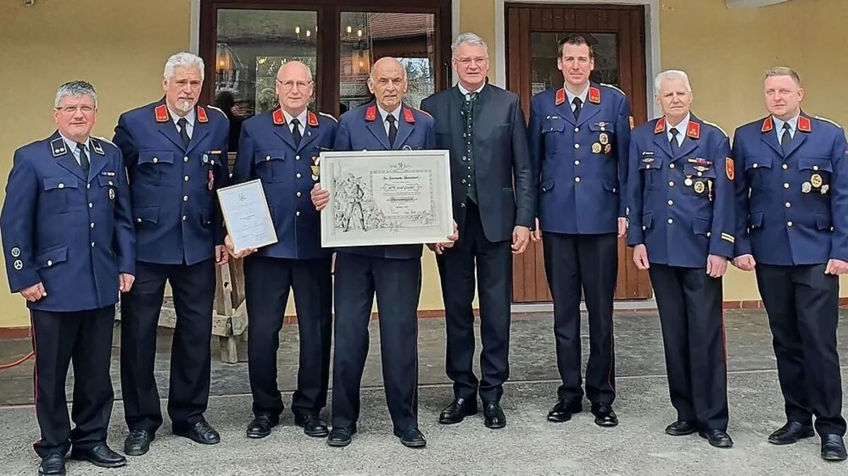 Ehrungen und Auszeichnungen bei der Freiwilligen Feuerwehr Matzelsdorf in Millstatt
