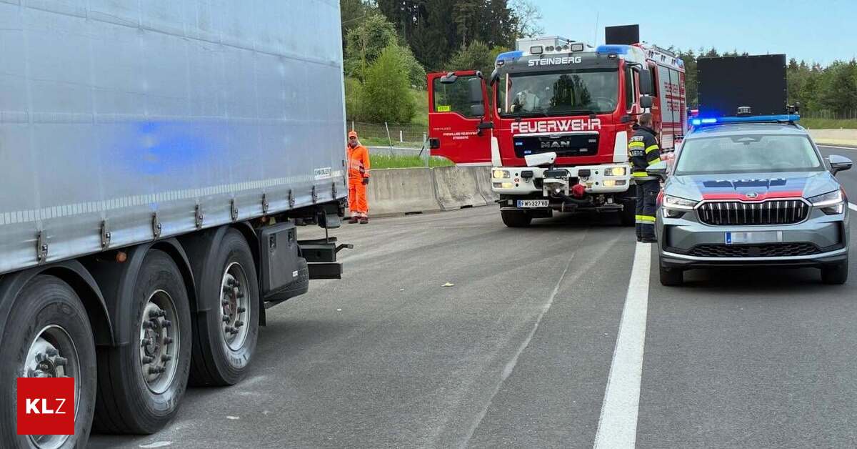 Lkw-fing-auf-der-S-dautobahn-Feuer-der-Lenker-reagierte-blitzschnell