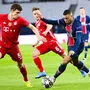 Kylian Mbappe (PSG) gegen Benjamin Pavard und Joshua Kimmich (Bayern München) im Duell 2021