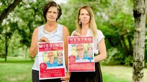 Ehefrau und Tochter des Vermissten 