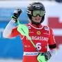 Camille Rast freut sich über Slalom-Sieg in Kranjska Gora