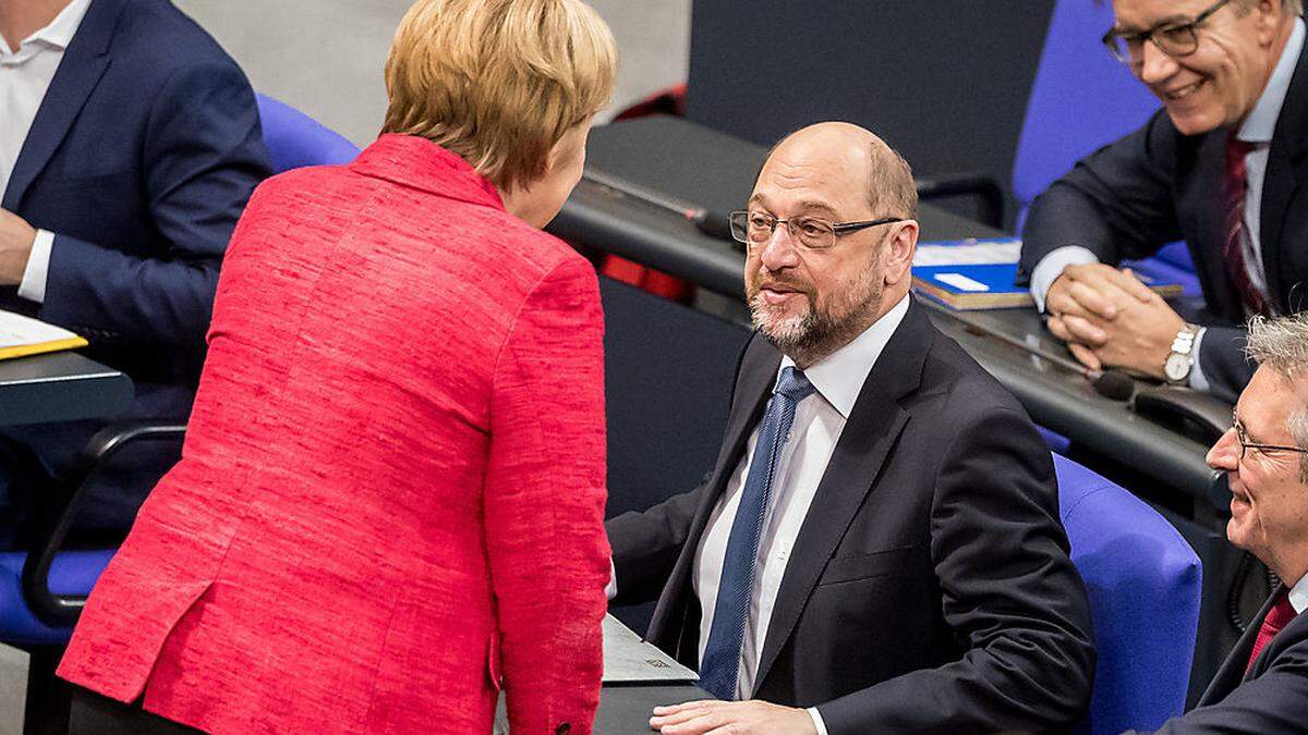 Merkel und Schulz