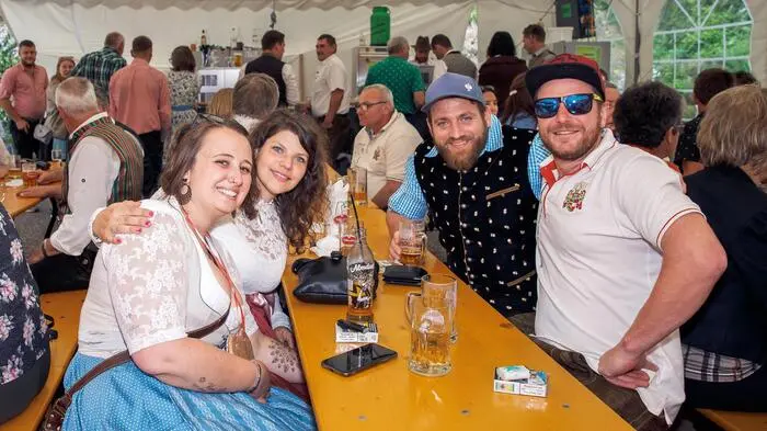 Rund 25 Mitglieder zählt die Jugendgemeinschaft Ebenwald-Rubland, die neben dem Osterkränzchen und der 1. Mai Feier auch den traditionellen Jahreskirchtag organisierern. Nach dem Festgottesdienst und dem Tusch spielen sorgte das „Trio Durscht“ für dei Gäste