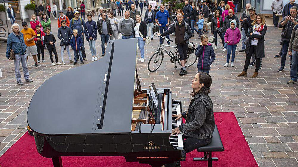Im vergangenen Jahr stand der Klavierflügel auf dem Alten Platz