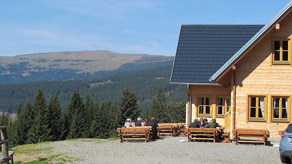 Die Wandergruppe war von der Trahütte (Bild) in Richtung Vorauer Schwaig aufgebrochen