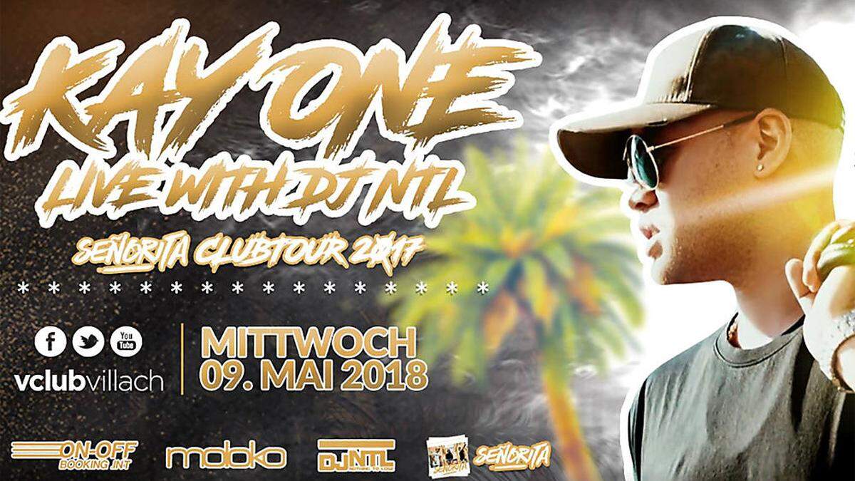 Kay One ist am Mittwoch im V-Club zu Gast