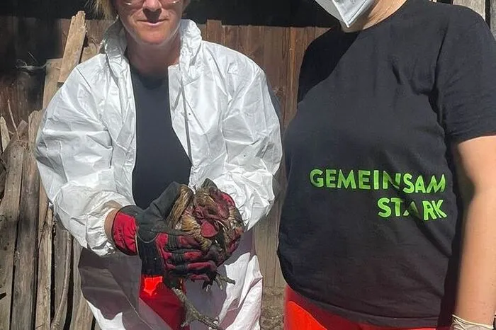 Sandra Diersen und Christine Haring retteten mit ihren Kolleginnen und Kollegen die Tiere. Die Tierrettung musste sogar ein zweites Mal ausrücken, um alle Tiere transportieren zu können. Der Besitzer wurde wegen Tierquälerei angezeigt.