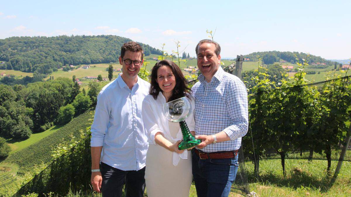 Die Gastgeber der &quot;Wöschmeisterschaft&quot;: Claudia Genner-Schauer, Gerhard Retter und René Kollegger