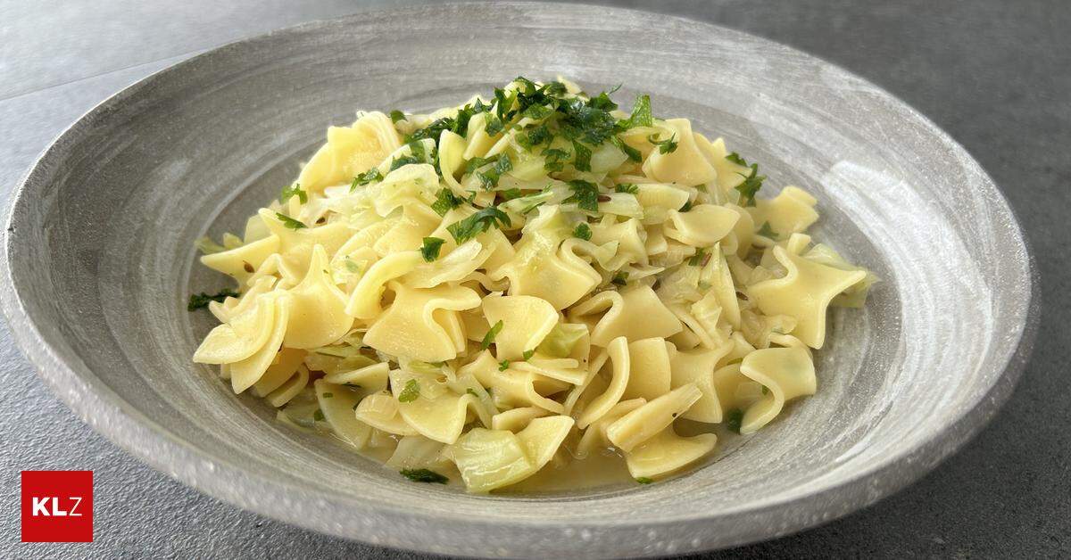 Tolle Rezepte für wenig Geld: Krautfleckerl