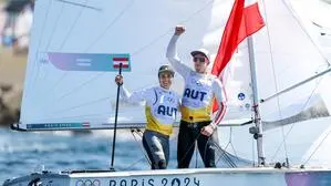 Lara Vadlau und Lukas Mähr holten bei den Olympischen Spielen in Paris Gold 
