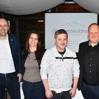 Der Vorstand: Johannes Bromann, Ariane Obertautsch, Mike Scherwitzl, Norbert Radocha (von links)