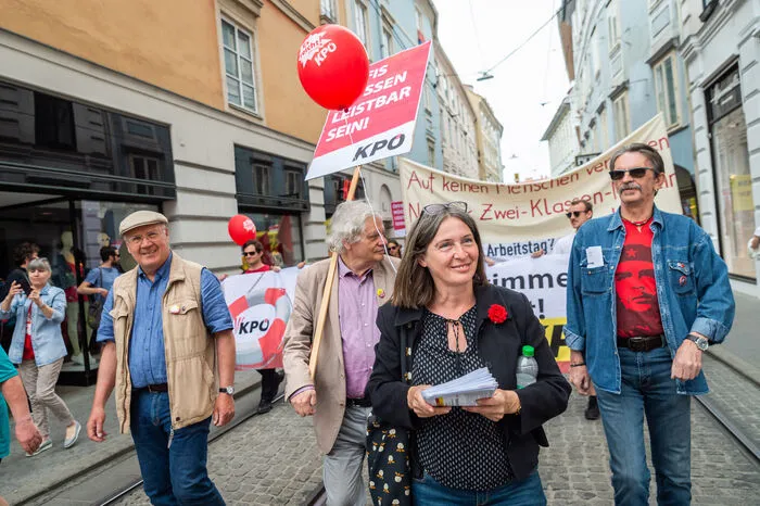 Ernest Kaltenegger, Franz Stephan Parteder, Elke Kahr &amp; Co. marschierten