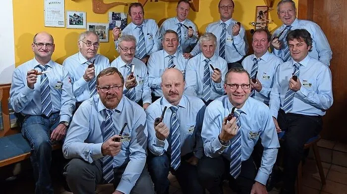 Die Herren der Pfeifenrunde Pertlstein sind voller Vorfreude auf die Meisterschaft