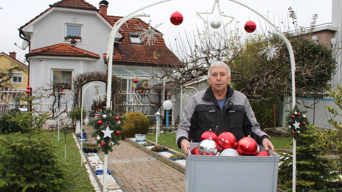 Seit sechs Jahren öffnet Walter Nagl seinen Weihnachtsgarten in Gleisdorf für die Öffentlichkeit