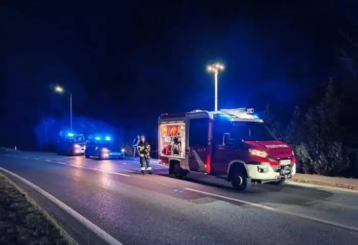 Auch die Polizei war vor Ort