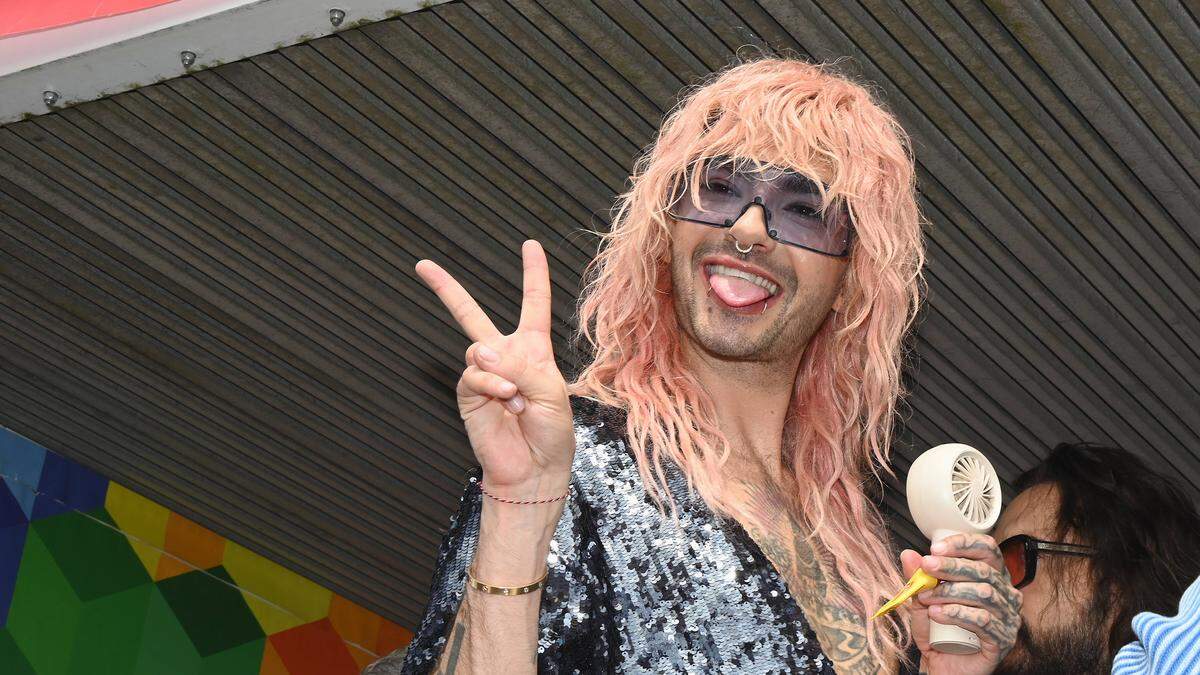 Bill Kaulitz beim Christopher Street Day in Köln