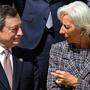 Mario Draghi und Nachfolgerin Christine Lagarde