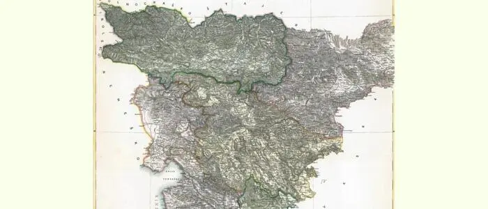 Peter Koslers „Karte des slowenischen Landes“ von 1853