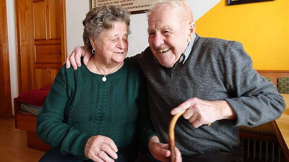Seit 65 Jahren verheiratet: Maria und Anton Gerster