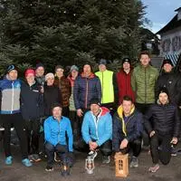 Das Adventlaufteam bei der Ankunft in Ligist