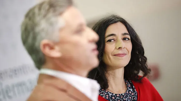 Sandra Krautwaschl und Klubobmann Lambert Schönleitner werden an den vordersten Listenplätzen ins Landtagswahl-Rennen gehen