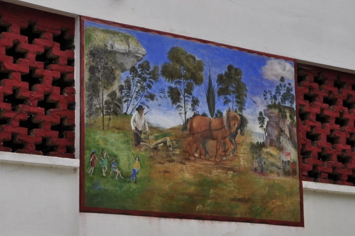 In der Pause wurden die Konzertbesucher, die in die Kunstmühle gekommen waren, von Koren mit Köstlichkeiten aus der Region verwöhnt.